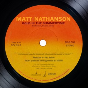 Matt Nathanson - "Gold In The Summertime" single cover artwork